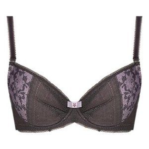 Kinga Pink & Brown Push-Up Bra 32C